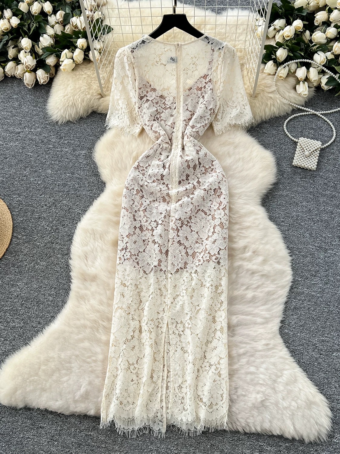 Cool girl lace dress FBC392 images